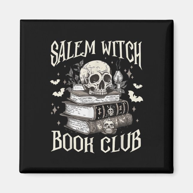 Salem Witch Book Club Halloween  Magnet (Front)