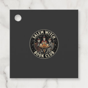 Salem Witch Book Club Halloween Skeleton Design_1 Favour Tags