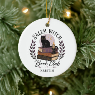 Salem Witch Book Club Ornament