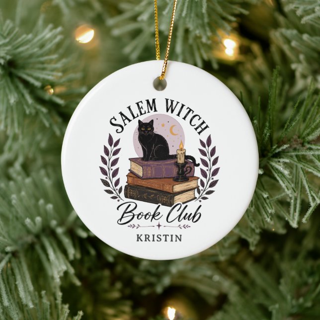 Salem Witch Book Club Ornament (Tree)