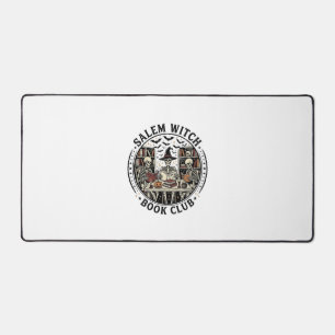 Salem Witch Book Club Vintage Skeleton Halloween S Desk Mat