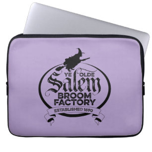 Salem Witch Broom Factory – funny vintage gothic Laptop Sleeve