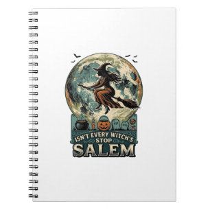 Salem Witch Shirt Vintage Engraving Spooky Humour  Notebook
