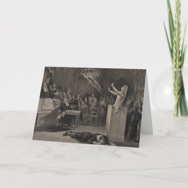 Salem Witch Trial Illustration Card (Front)