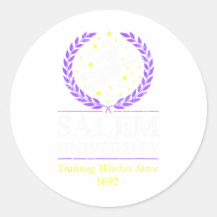 Salem Witch University Training Halloween Women  Classic Round Sticker