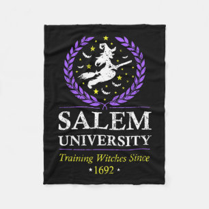 Salem Witch University Training Halloween Women  Fleece Blanket