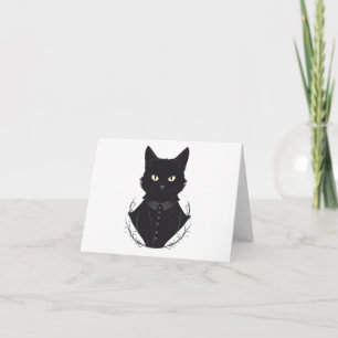 Salem's Enchanted Black Cat Invitation