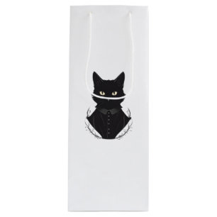 Salem's Enchanted Black Cat Wine Gift Bag