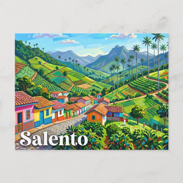 Salento Colombia Postcard (Front)