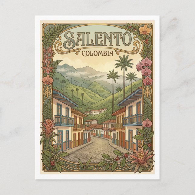 Salento Colombia Postcard (Front)