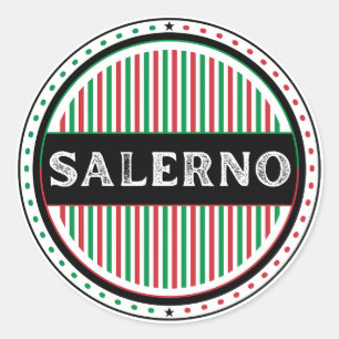 Salerno City Pride Emblem – Italian Identity Classic Round Sticker