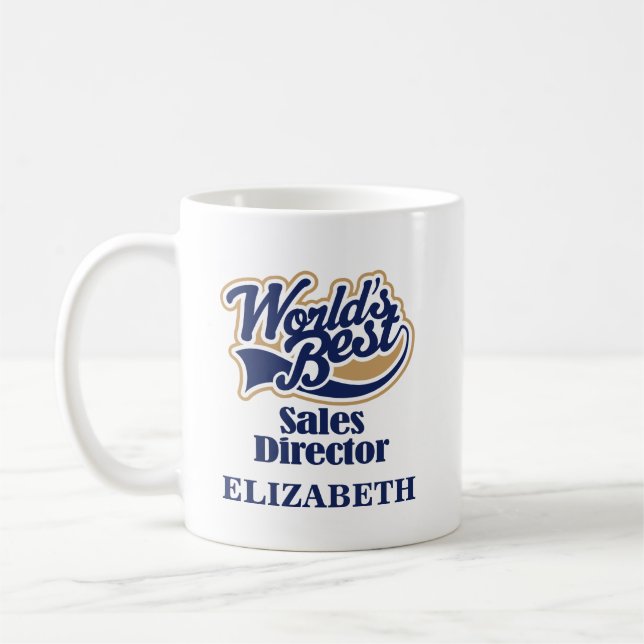 Sales Director Personalised Mug Gift (Left)
