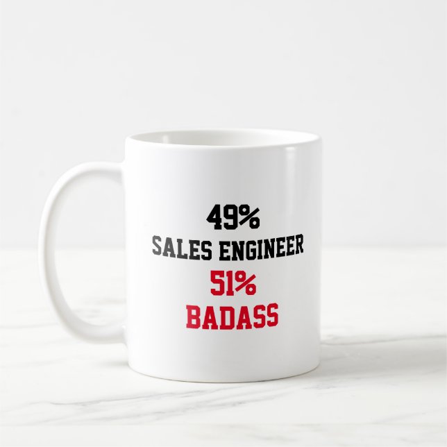Sales engineer Badass Coffee Mug (Left)