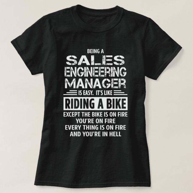 Sales Engineering Manager T-Shirt (Design Front)