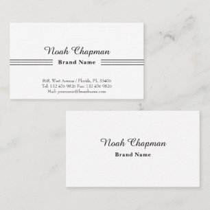 Sales Representative Basic Elegant  Business Card