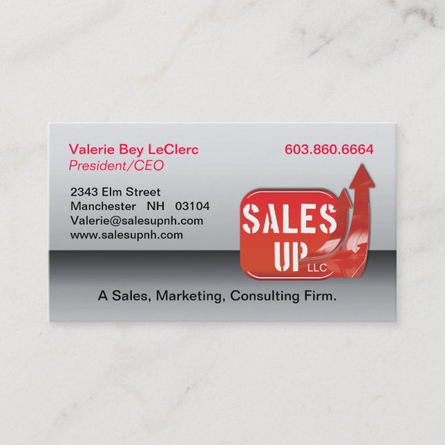 Sales Up Business Card (Front)