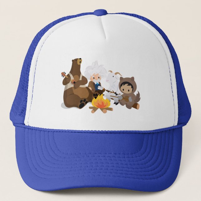 Salesforce Campfire Trucker Hat (Front)