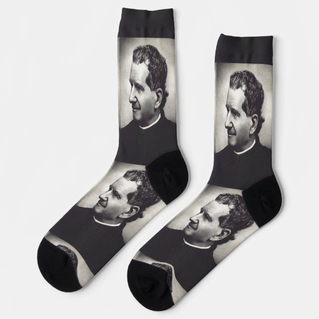 Salesian Saint Don John Bosco Socks (Left)