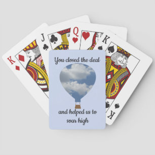 Salesman Employee Recognition Thank You Business Playing Cards