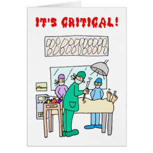 Salesperson Prospecting Greeting Card Critical