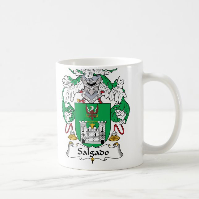 Salgado Family Crest Coffee Mug (Right)