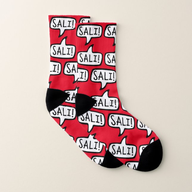 SALI! Hello in Swiss German Greeting, Switzerland Socks (Pair)