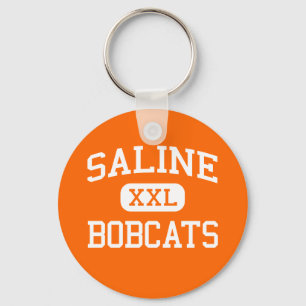 Saline - Bobcats - High School - Saline Louisiana Key Ring