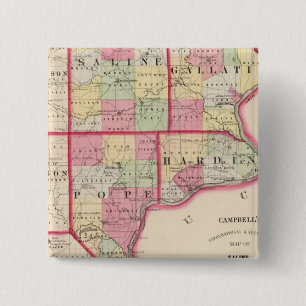 Saline, Gallatin, Hardin, Pope counties 15 Cm Square Badge