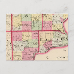 Saline, Gallatin, Hardin, Pope counties Postcard
