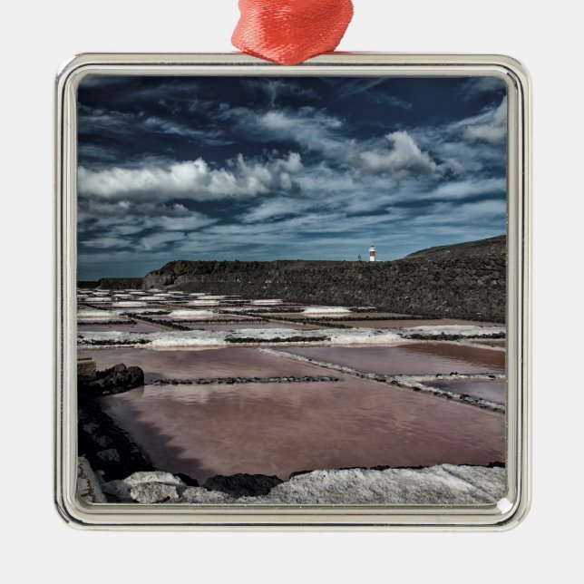 Salines at La Palma Metal Tree Decoration (Front)