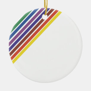 Salinger Stripe Ceramic Tree Decoration