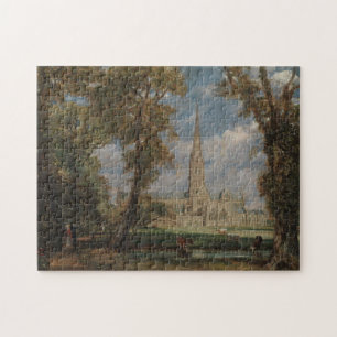 Salisbury Cathedral from the Bishop's Grounds Jigsaw Puzzle