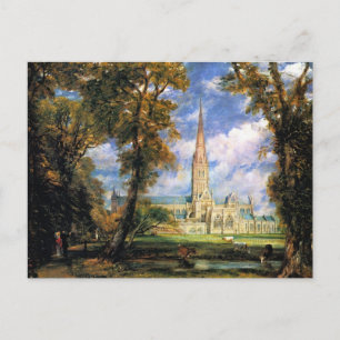 Salisbury Cathedral from the Bishop's Grounds Postcard