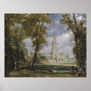 Salisbury Cathedral from the Garden (Const.) Poster