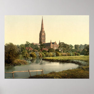 Salisbury Cathedral I, Wiltshire, England Poster