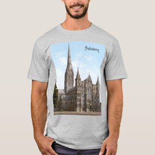 Salisbury Cathedral in England (c. 1900) T-Shirt