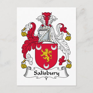 Salisbury Family Crest Postcard
