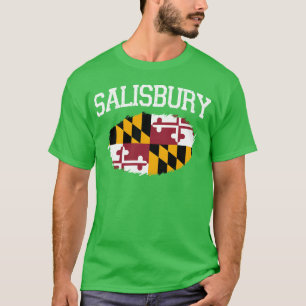 Salisbury Md Maryland Flag Usa Sports friends girl T-Shirt