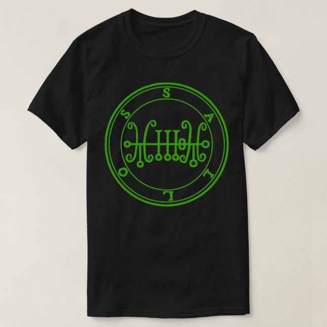 Sallos Sigil Causes Men to Love Women Green T-Shirt (Design Front)
