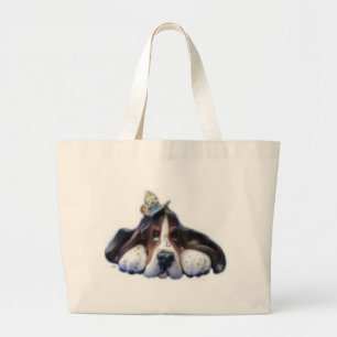 sally butterfly large tote bag
