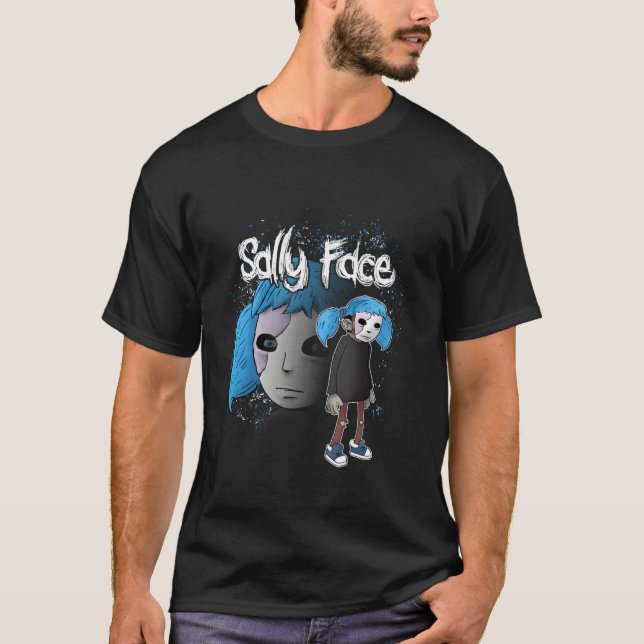 Sally Face Detective Hero Character Pose T-Shirt (Front)