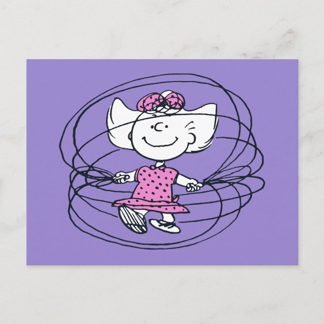 Sally Playing Jump Rope Postcard (Front)