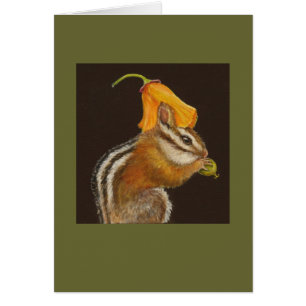 Sally the chipmunk card