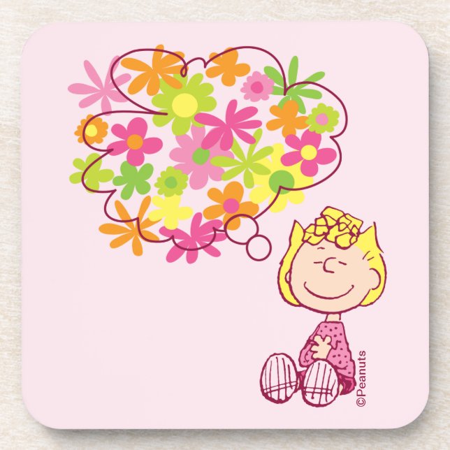 Sally Thinking of Flowers Coaster (Front)