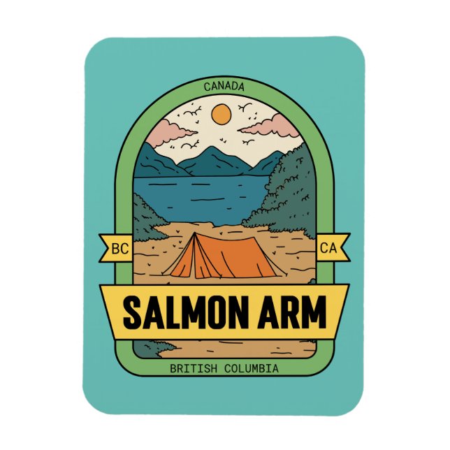 Salmon Arm British Columbia Canada Souvenir  Magnet (Vertical)