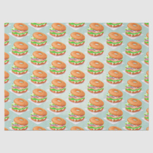 Salmon Bagels Tissue Paper
