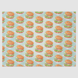 Salmon Bagels Tissue Paper