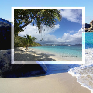 Salmon Beach, Palms, Virgin Islands National Park Postcard