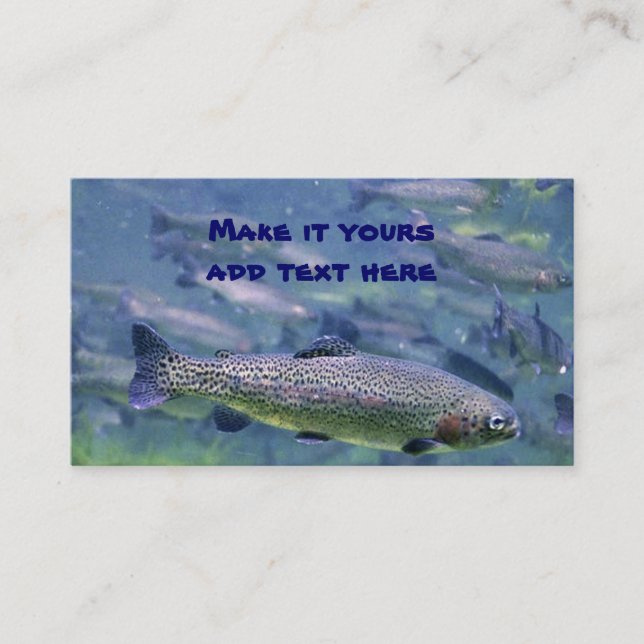 Salmon business cards (Front)