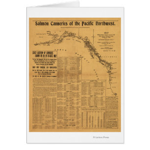 Salmon Canneries of the Pacific Northwest Map